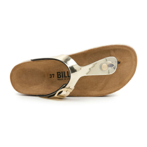 SANDALO CON ZEPPA BILLOWY DORATO