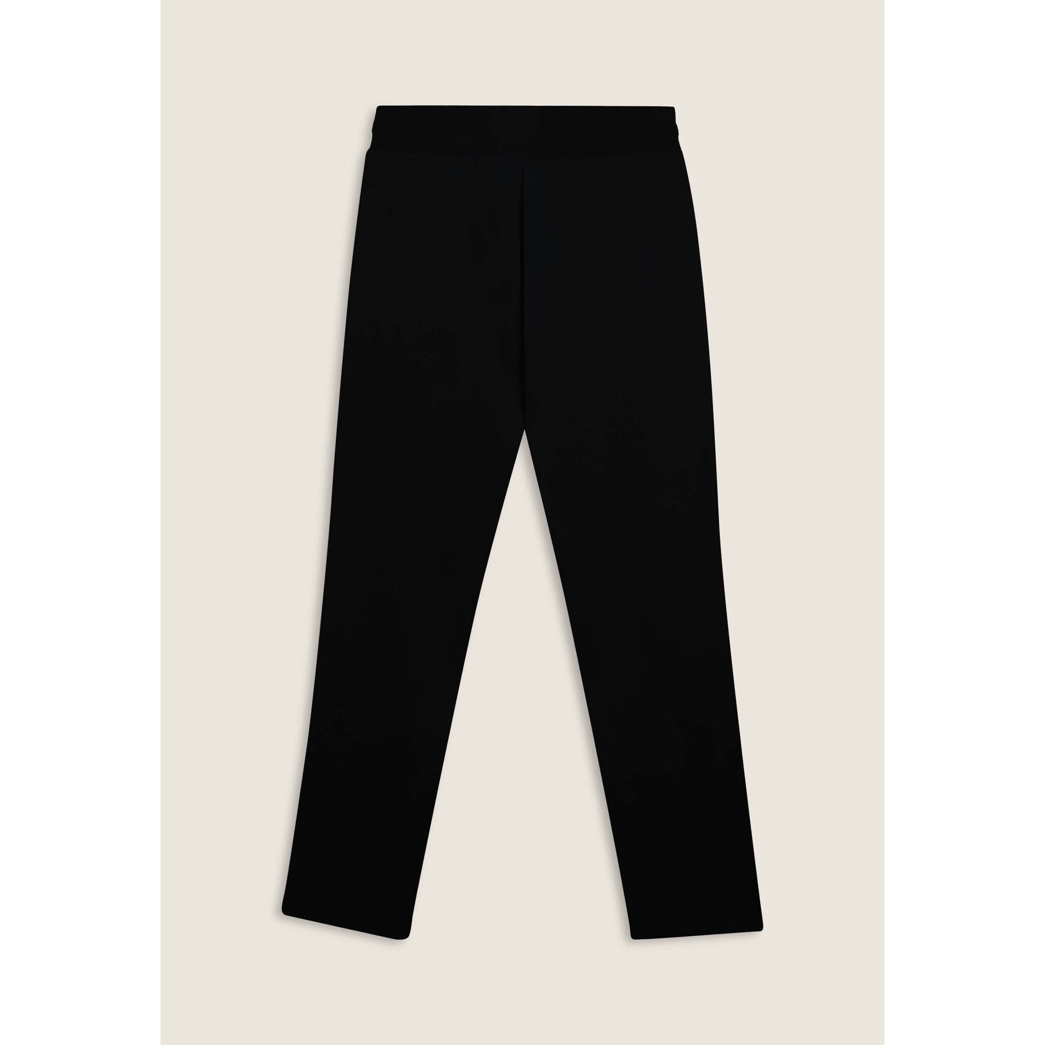 Pantaloni regular in felpa con fondo dritto