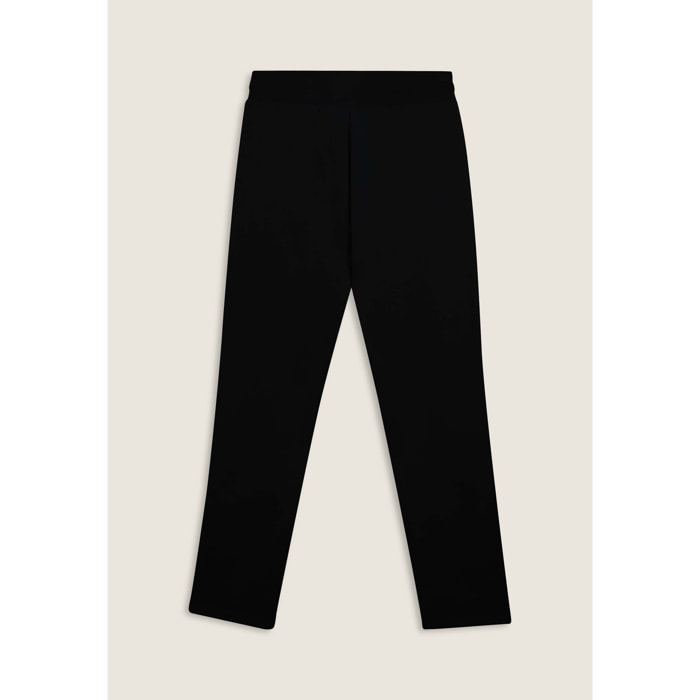 Pantaloni regular in felpa con fondo dritto