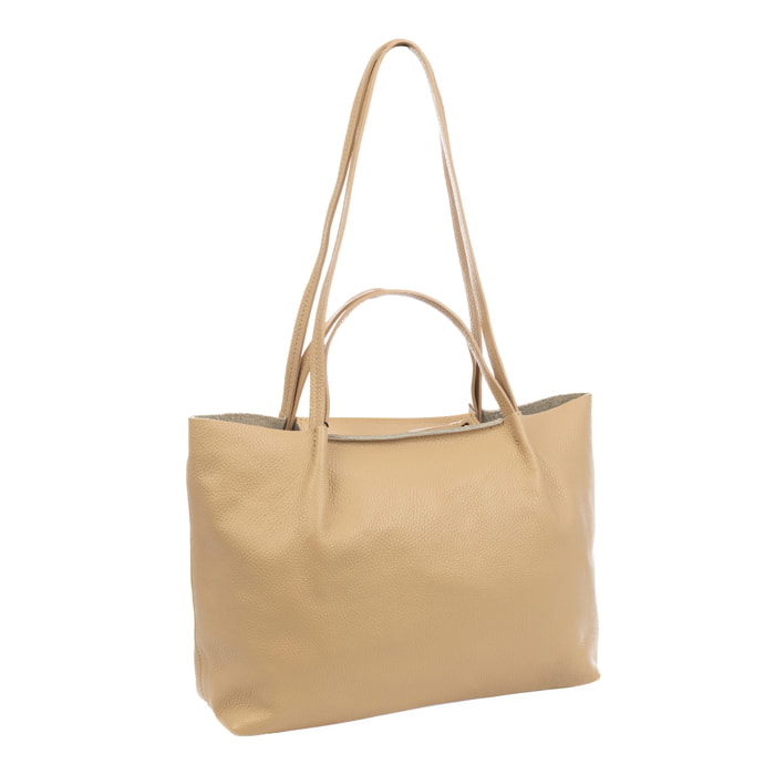 Battaglia Bolso tote Mujer. Piel auténtica Dollaro.