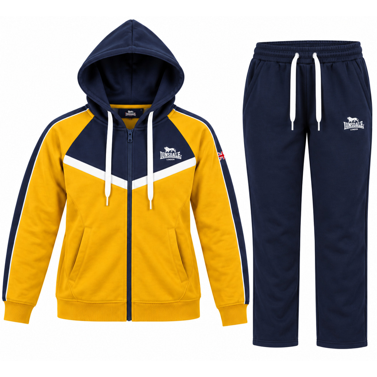 Tuta Uomo LONSDALE Cotone Felpato Zip