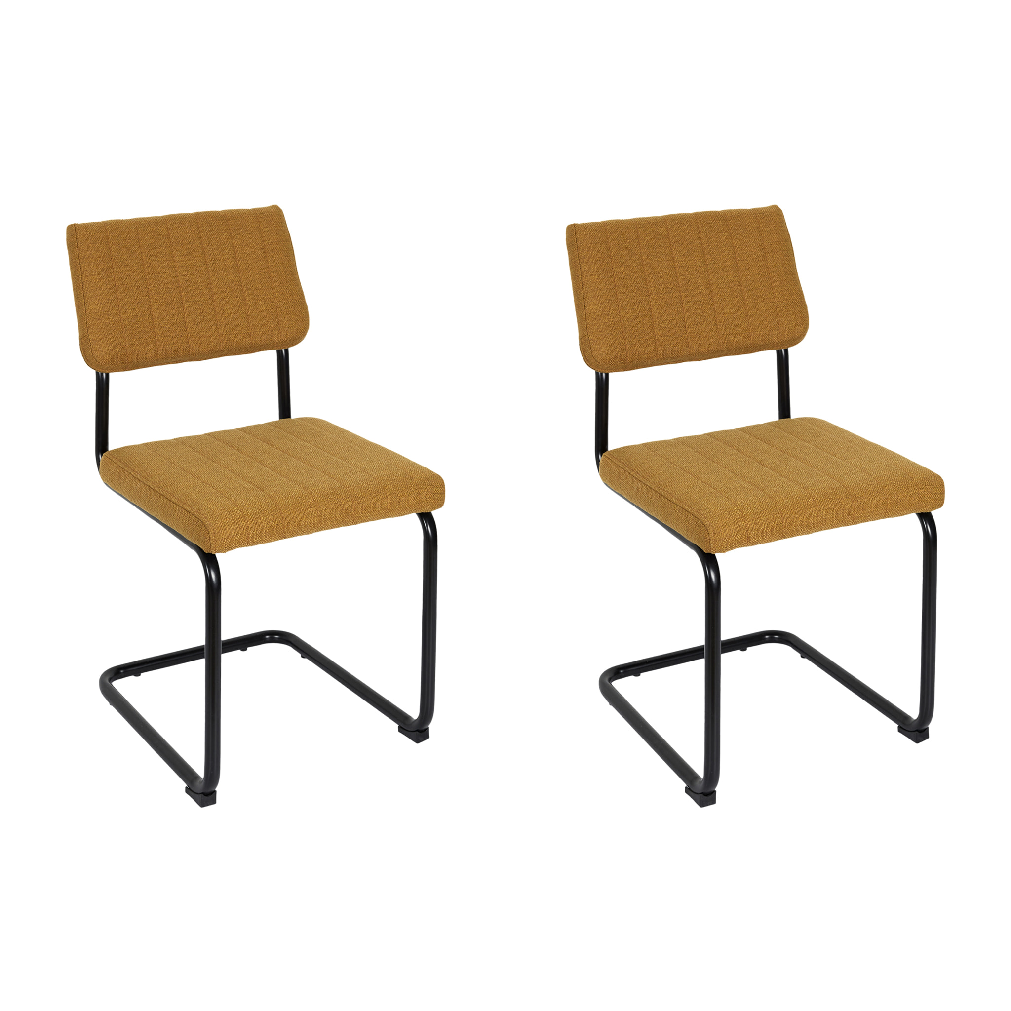 Chaise Alban Moutarde - Lot De 2