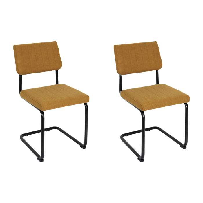 Chaise Alban Moutarde - Lot De 2