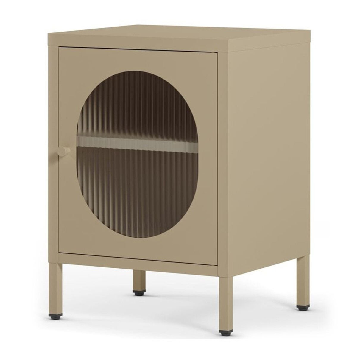 Table de chevet 1 porte en métal - YSIA