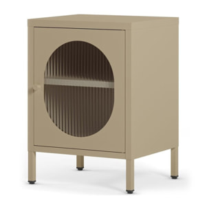 Table de chevet 1 porte en métal - YSIA