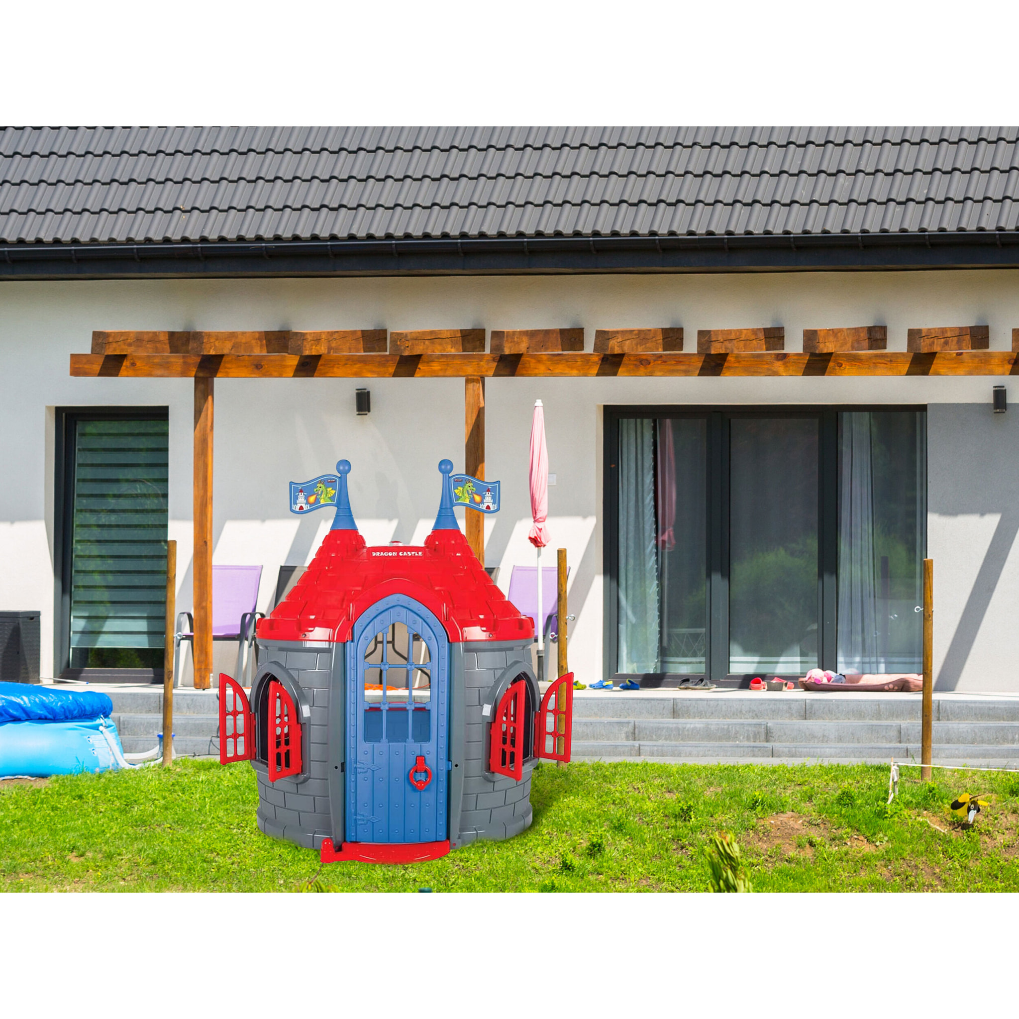 Château en plastique pour enfants CASTLE DU DRAGON