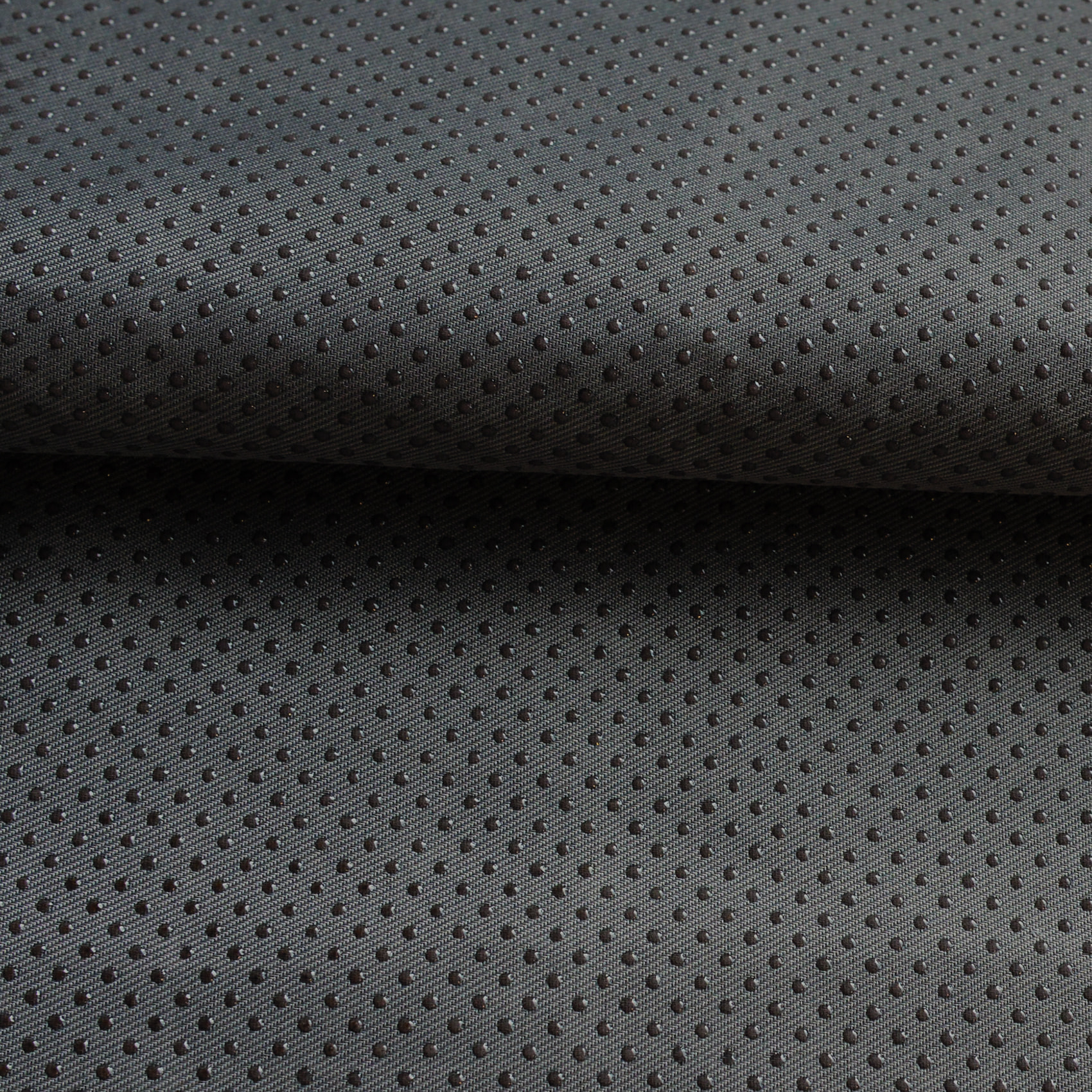 Tissu antidérapant motif pois en relief - Gris