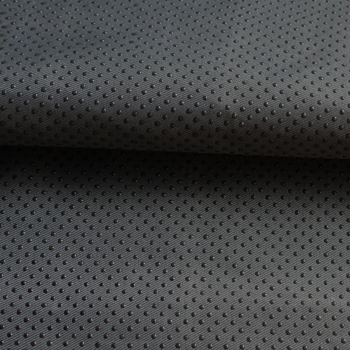 Tissu antidérapant motif pois en relief - Gris