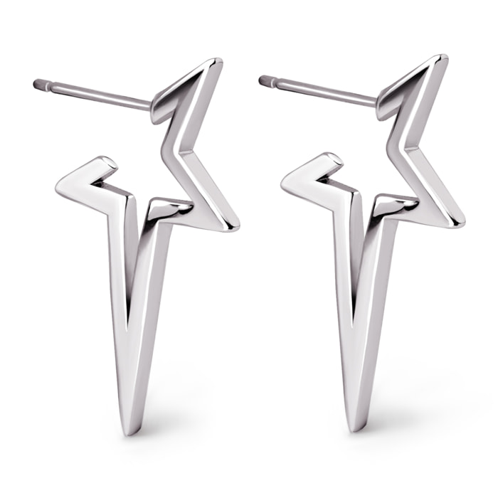 Orecchino Star Punk in Argento