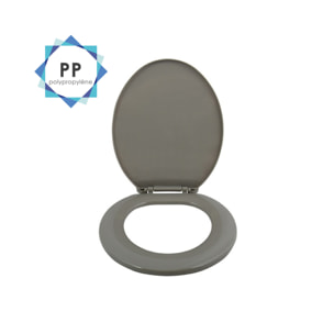 Abattant WC Taupe - Charnières PS MSV