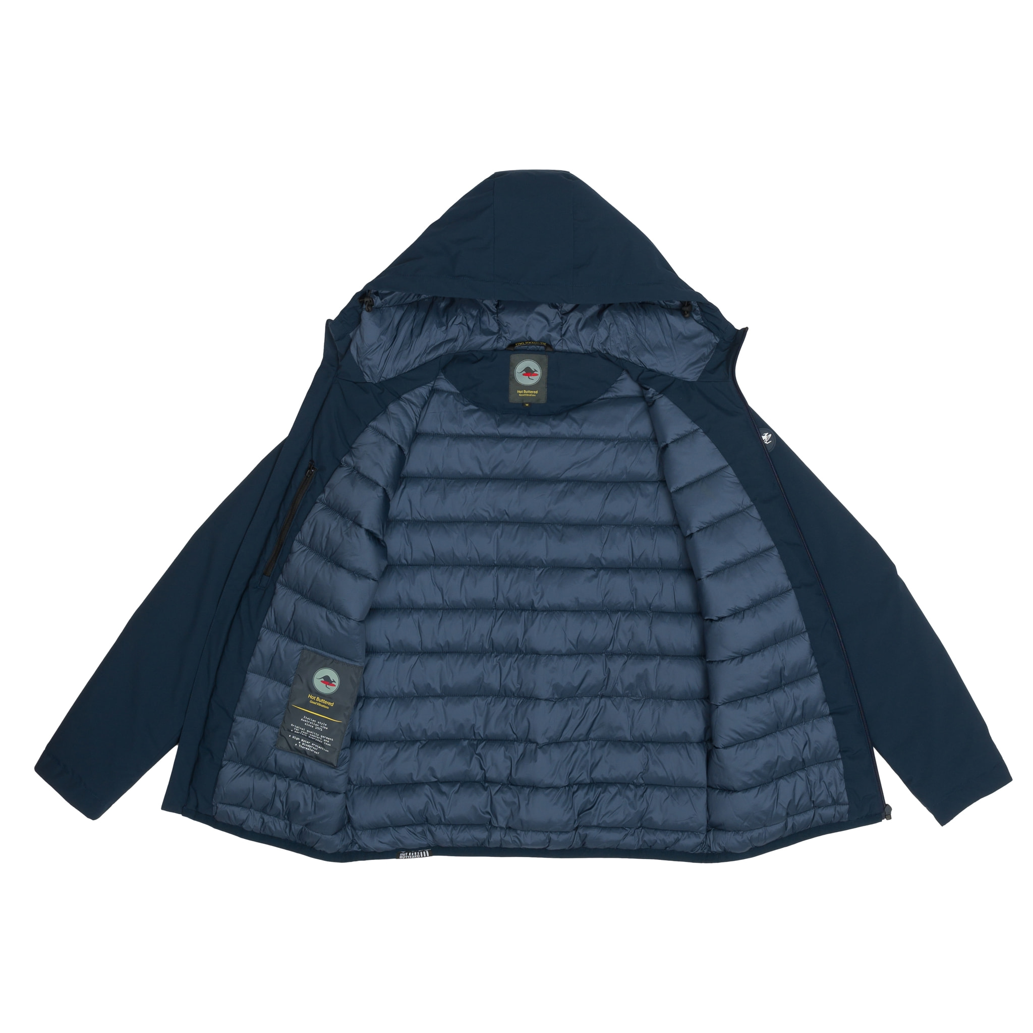 Giacca Hot Buttered termica impermeabile Havelok blu navy.