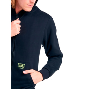 Tuta uomo con cappuccio e zip College Ash