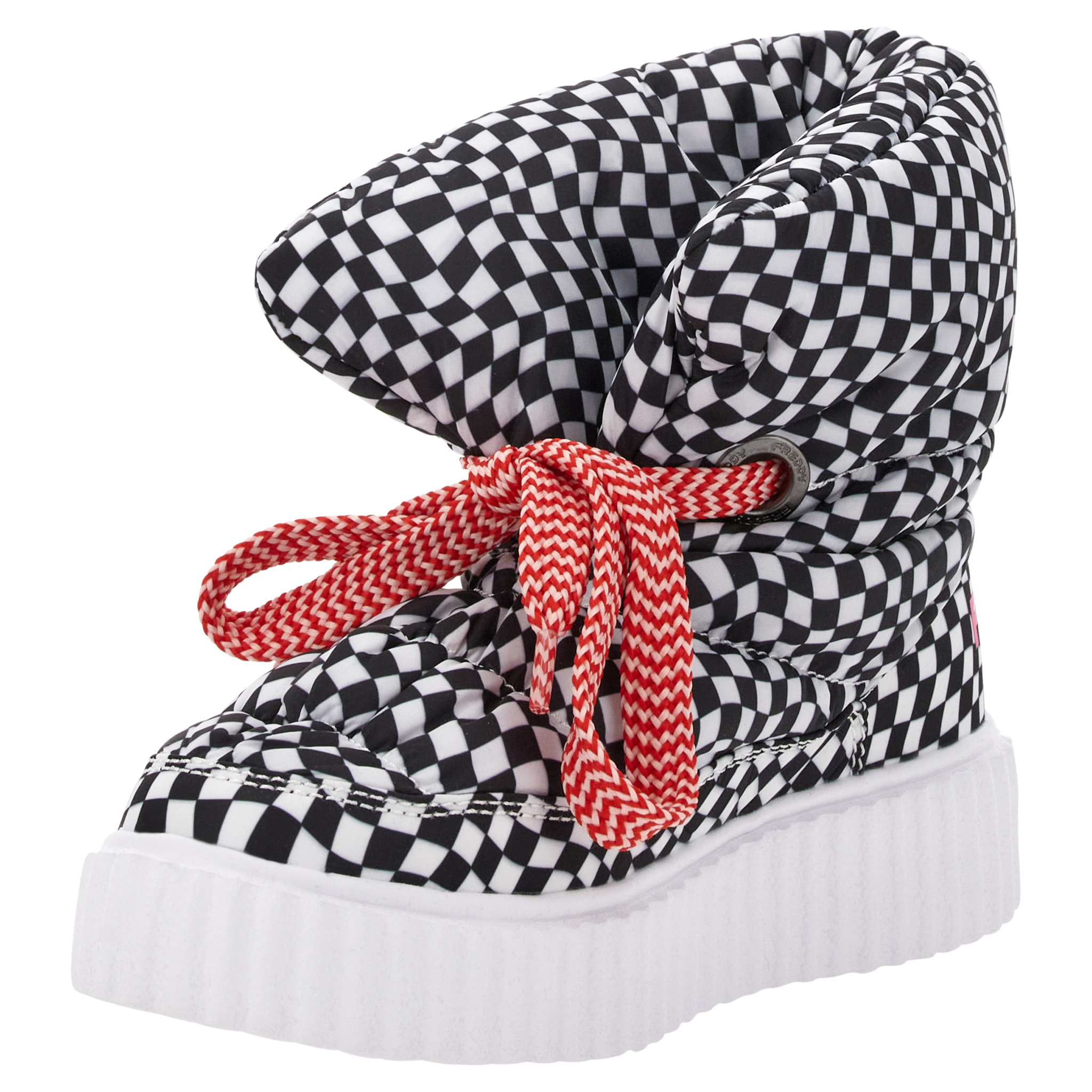 Puff Boot stampa fantasia con imbottitura in pile