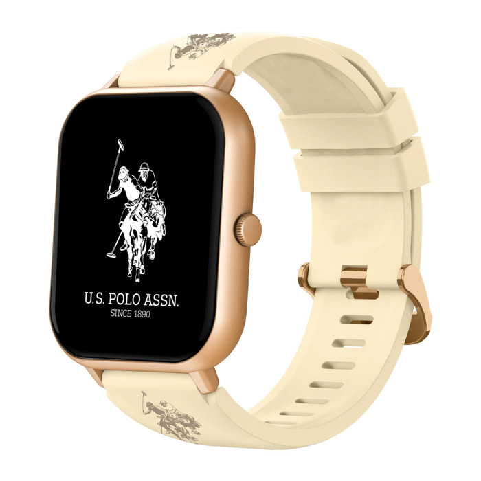 Smartwatch U.S. Polo Assn. In silicone avorio