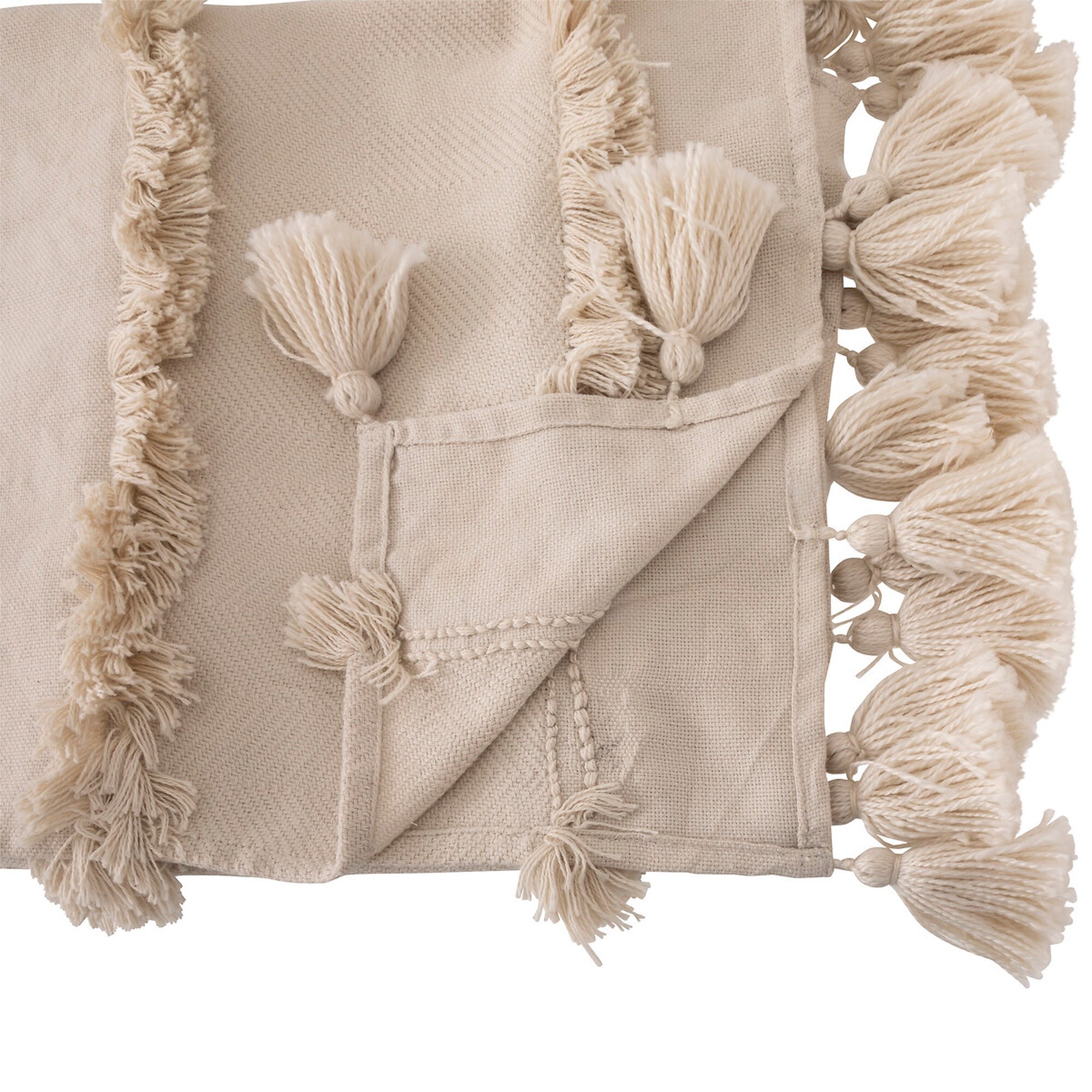 Colcha "row", beige, 130x180 cm