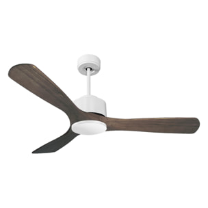 Ventilateur de plafond ø132 cm avec Wifi Réversible Hypersilence 40   W Blanc
