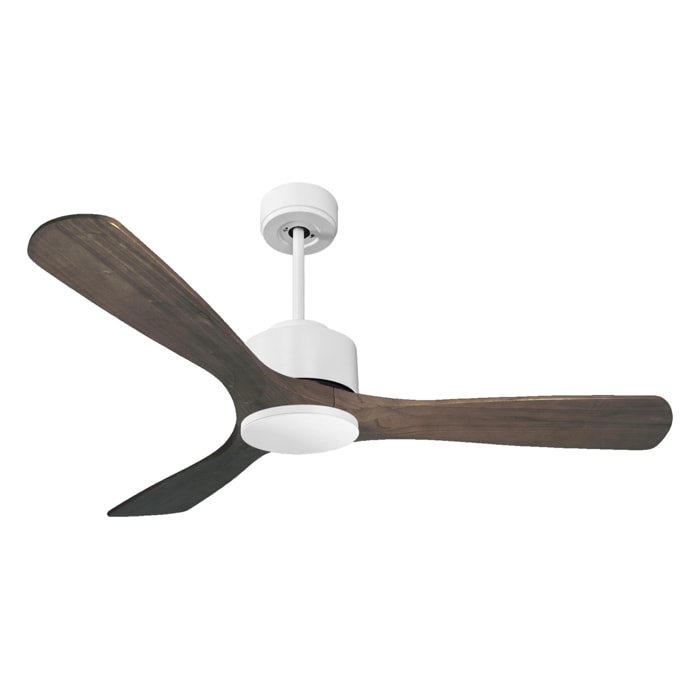 Ventilateur de plafond ø132 cm avec Wifi Réversible Hypersilence 40   W Blanc