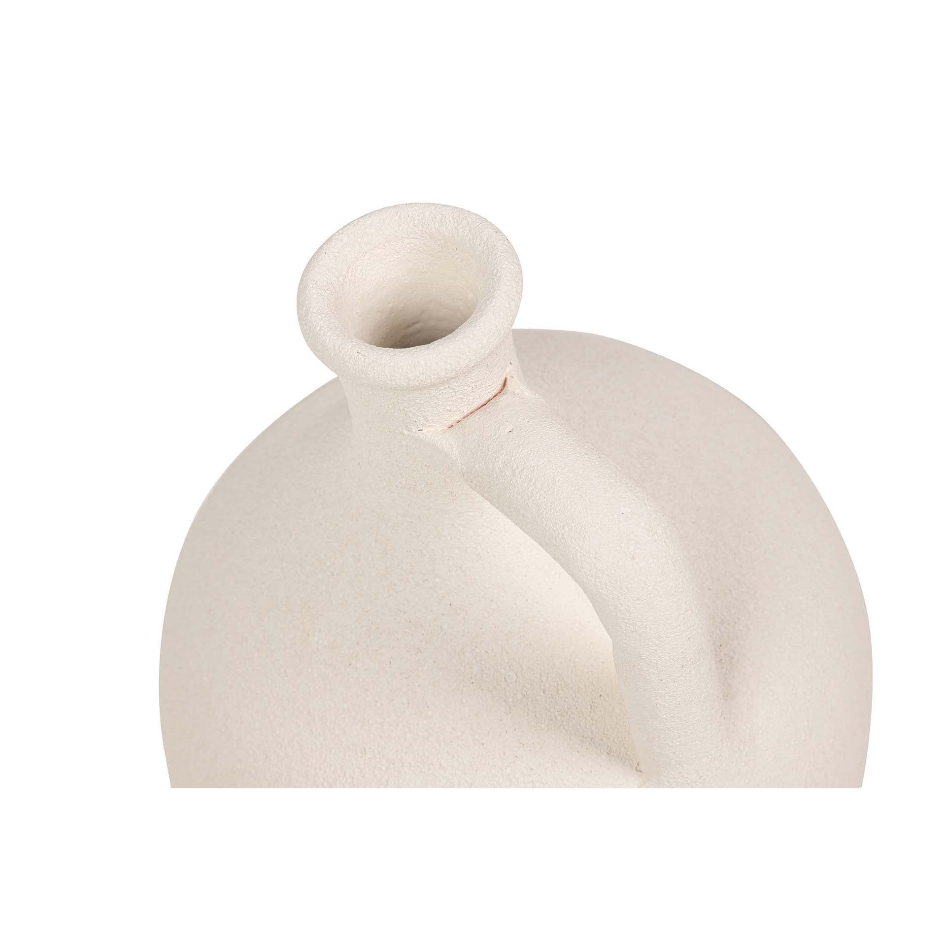 Florero Ceramica Beige 25x25x40 Cm