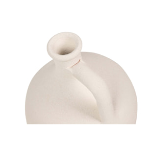 Florero Ceramica Beige 25x25x40 Cm