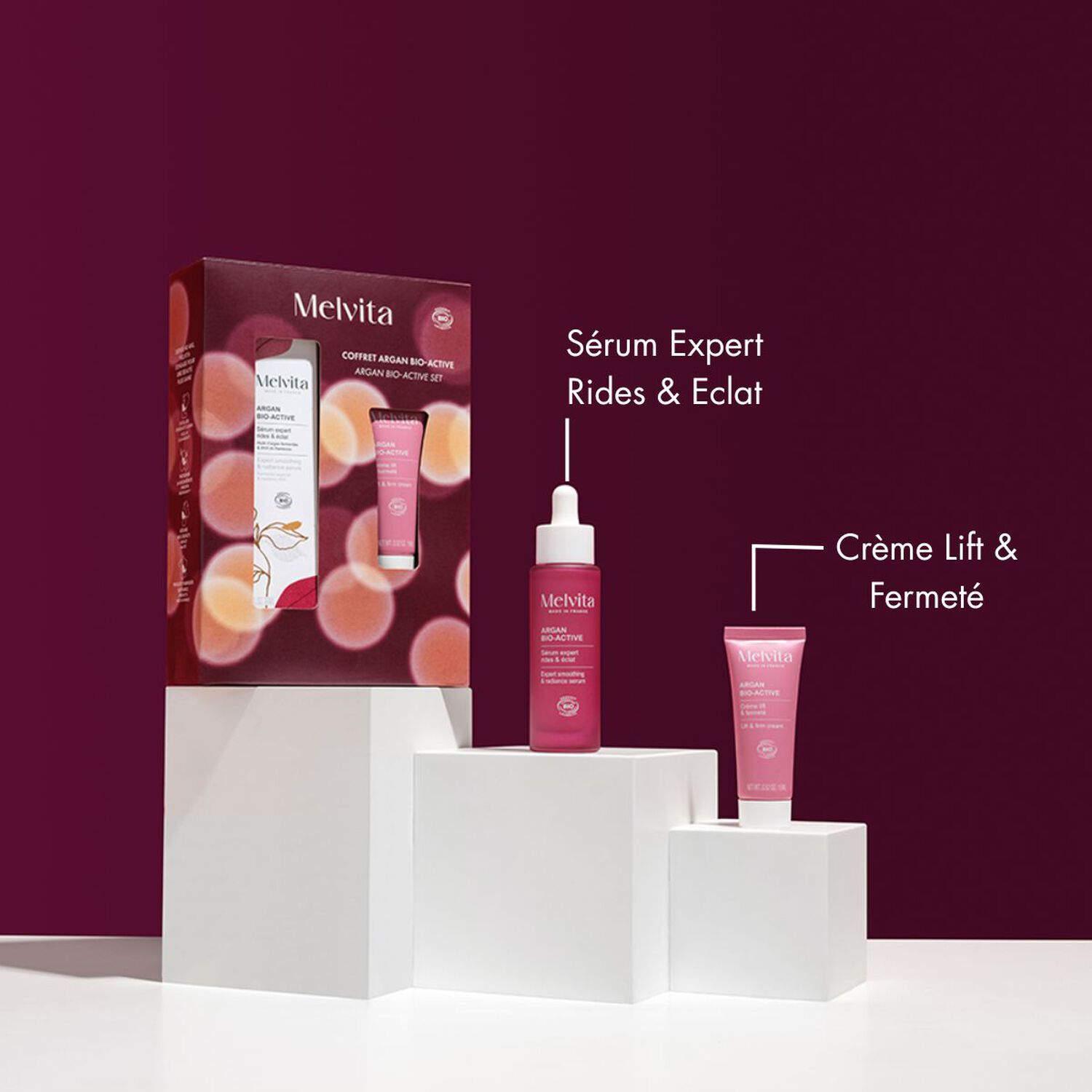 Argan Bio Active - Coffret Sérum Anti-âge 30 ml + Crème Liftante 50 ml