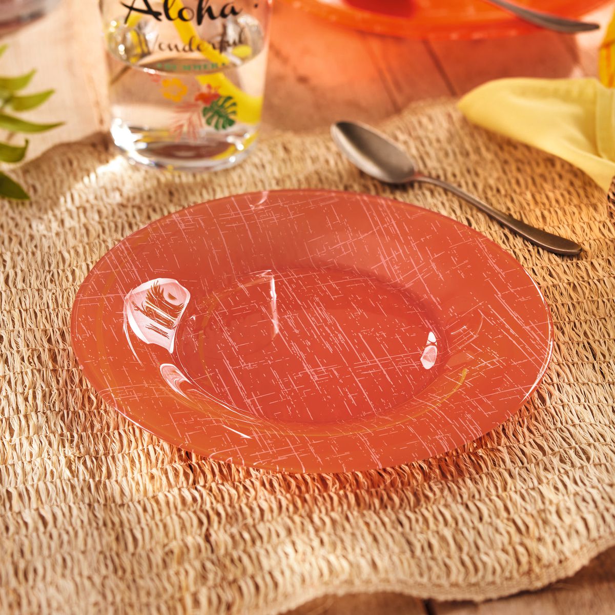 Plato de postre naranja 19,5 cm Poppy - Luminarc