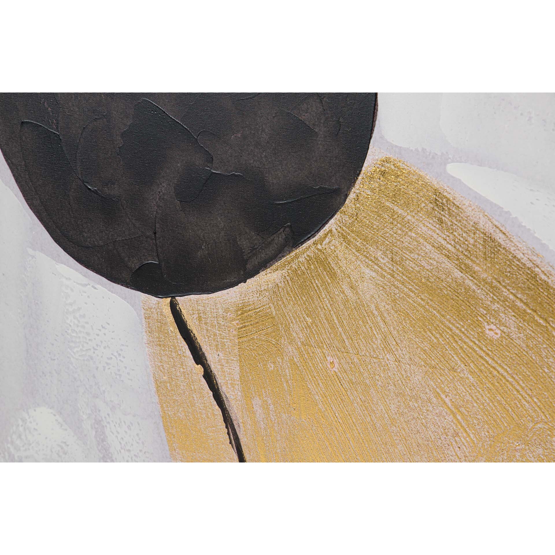 Cuadro Abstracto 80% Pintado A Mano 90x4x180 Cm