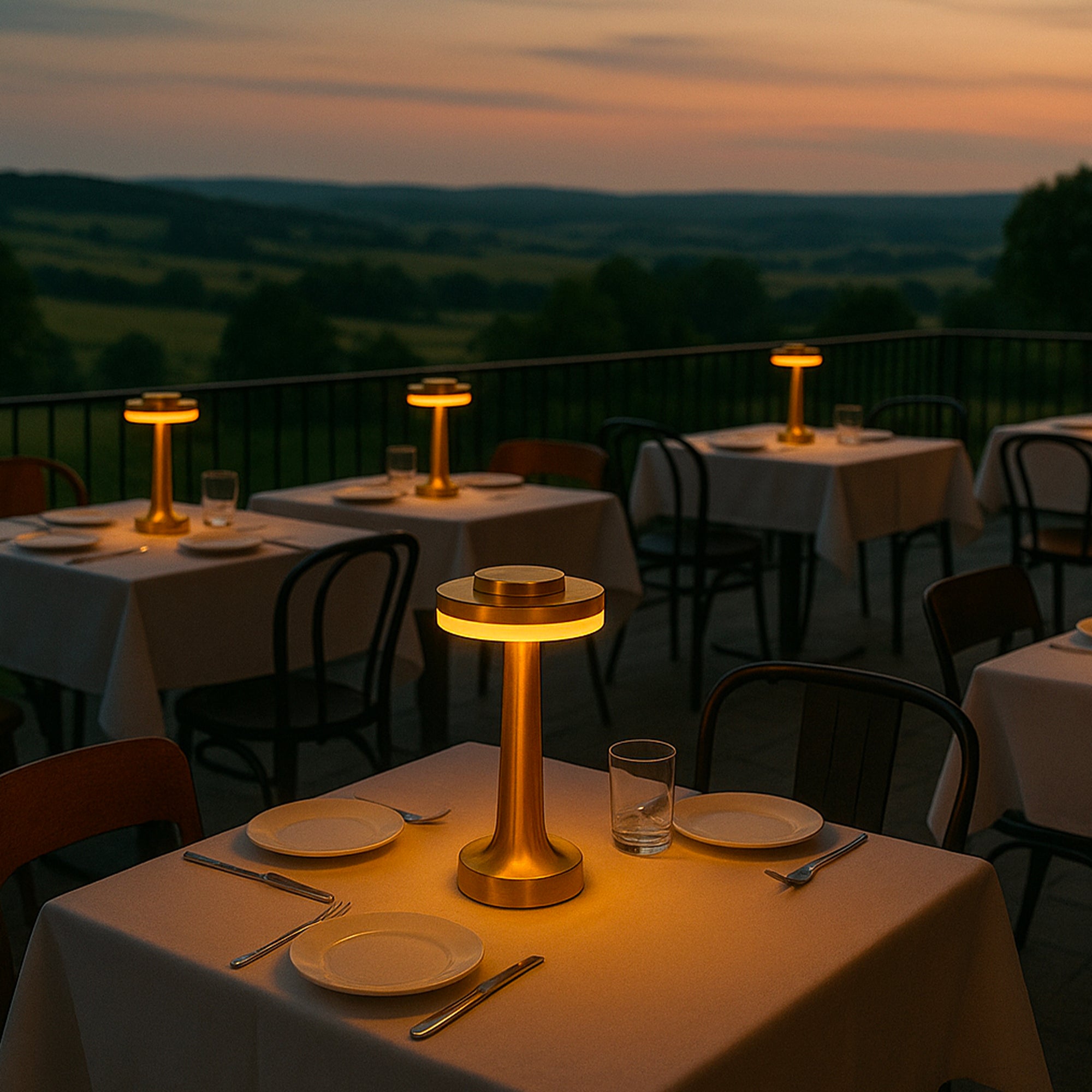Set de 2 lampes de table CHICGLOW H21cm