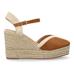 Sandalia de Mujer, Estilo Valenciana de Yute, Diseño Moderno con Punta Fina