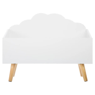 Coffre enfant "Douceur" nuage blanc 58x28cm