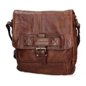 Borsa a tracolla  da uomo In Vera pelle Made in Italy 26x31x8 cm