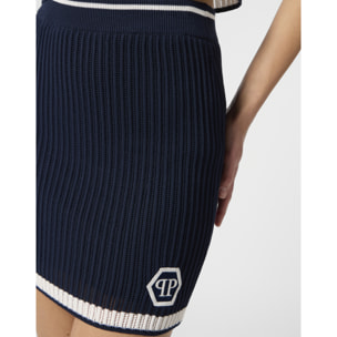 PHILIPP PLEIN Knitted Mini Skirt Hexagon