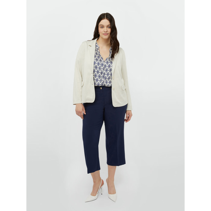 Fiorella Rubino - Pantaloni cropped - Blu