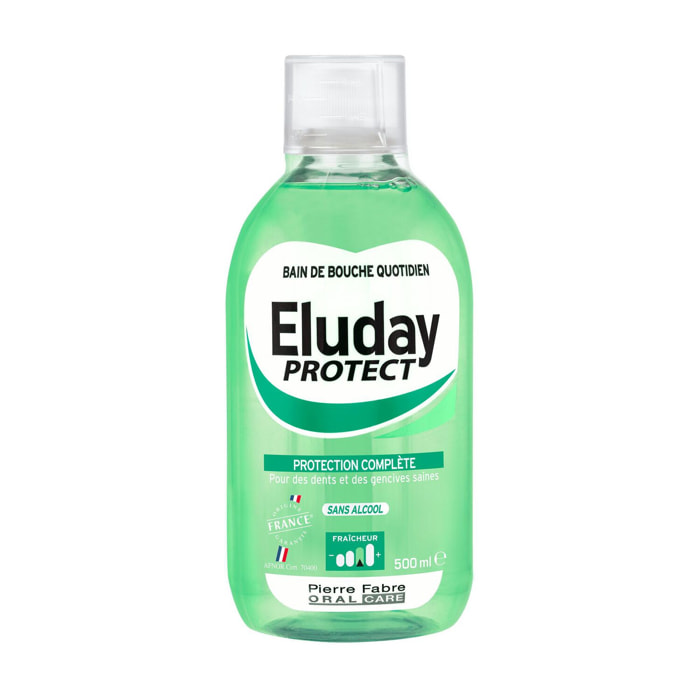 Eluday Protect - Bain de bouche quotidien protection complète 500 ml