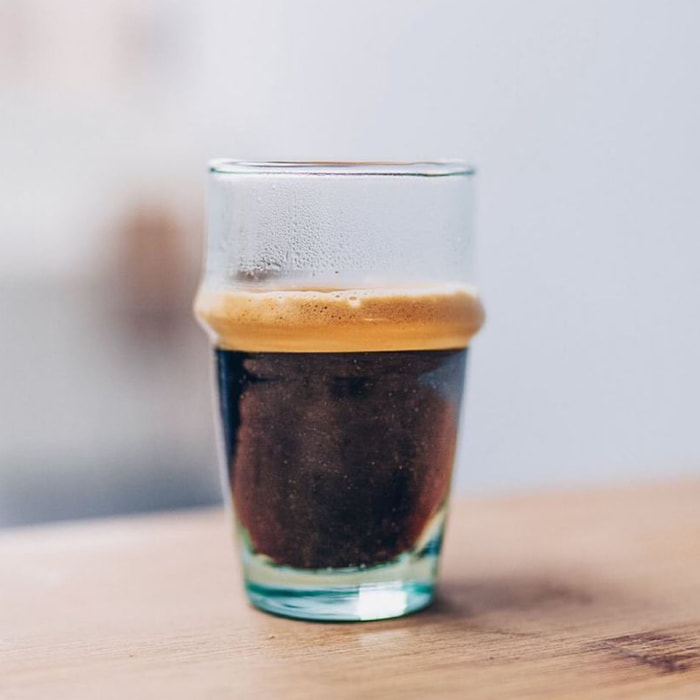 Lot de 6 gobelets à café en verre recyclé 8cl BELDI