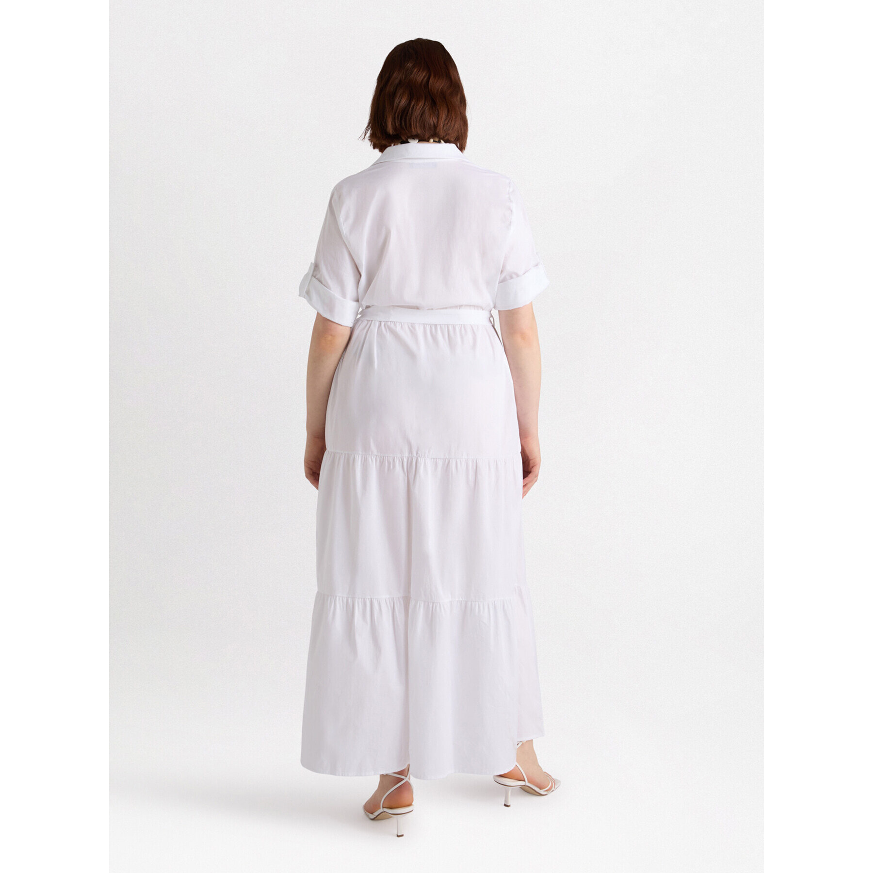 Fiorella Rubino - Vestido camisero largo - Blanco