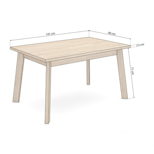 Mesa de comedor Naira 140 Roble