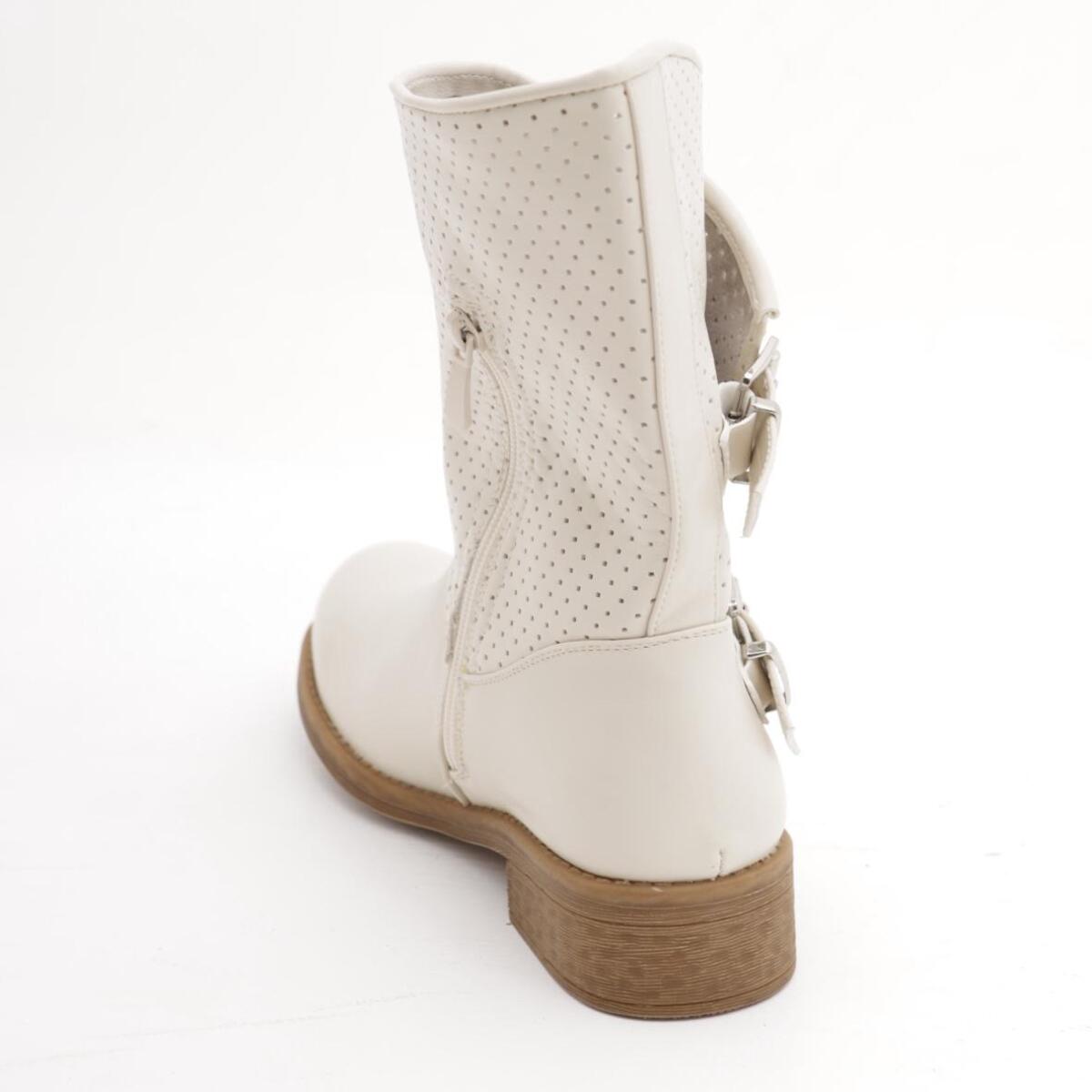 STIVALETTO FIBBIE CHOCOLA' BEIGE