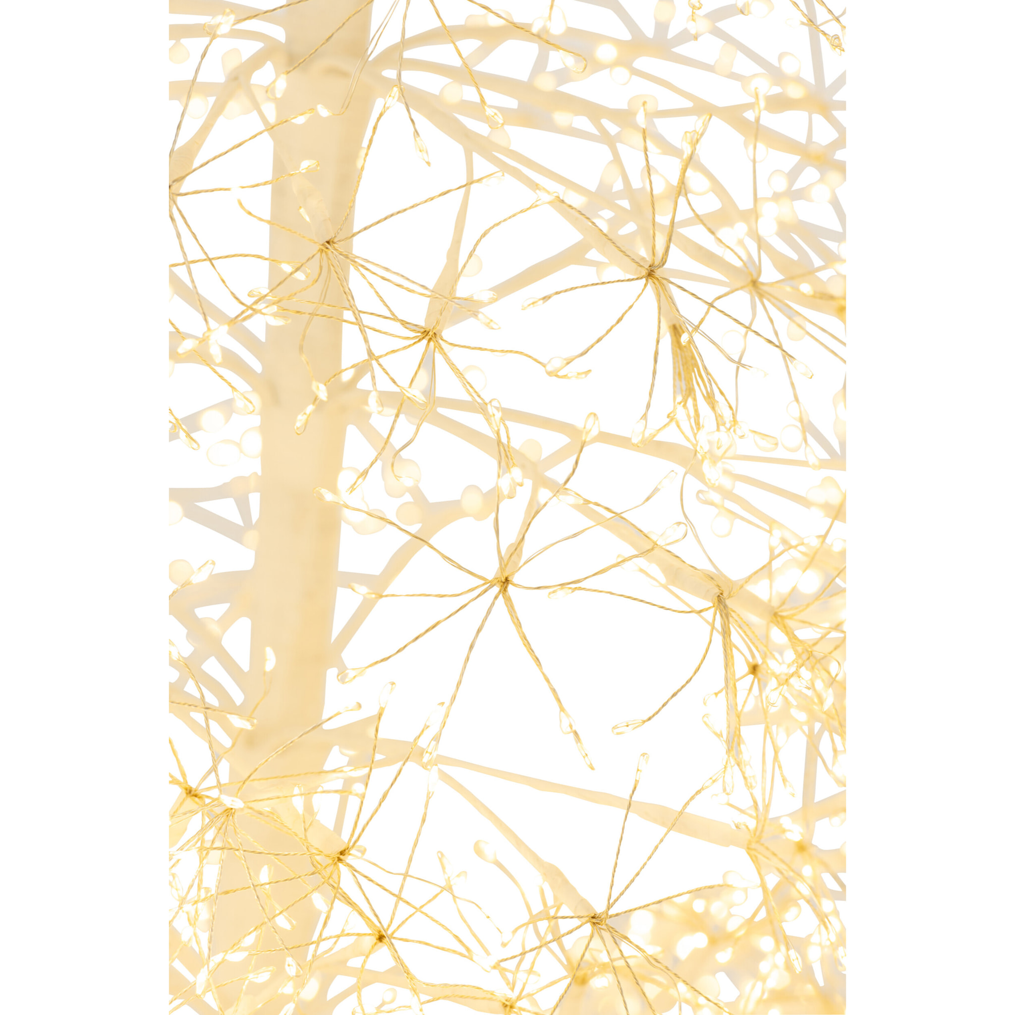 J-Line décoration Arbre - blanc chaud - acier - blanc - large - LED