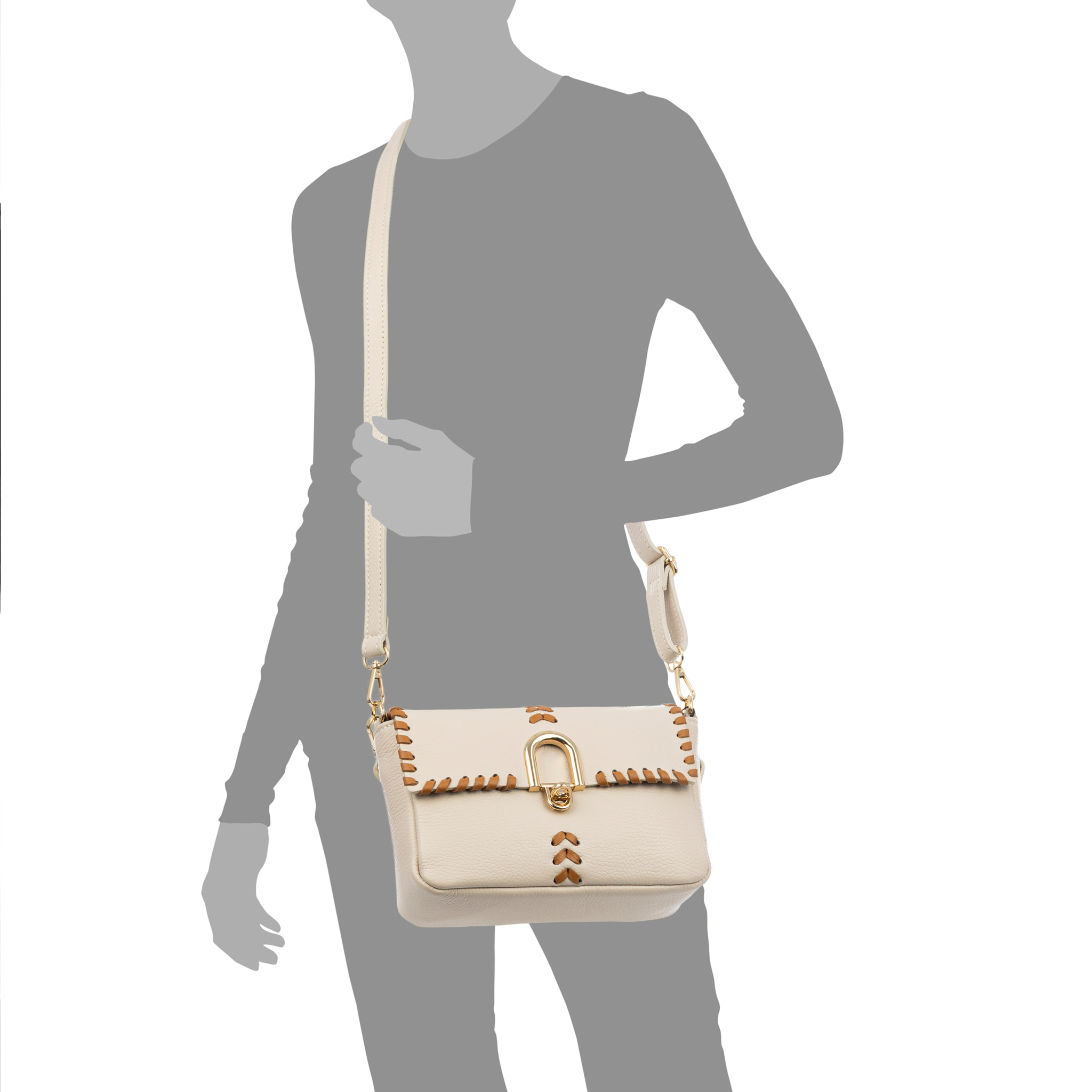 Basicò Bolso de mano Mujer. Piel auténtica Dollaro