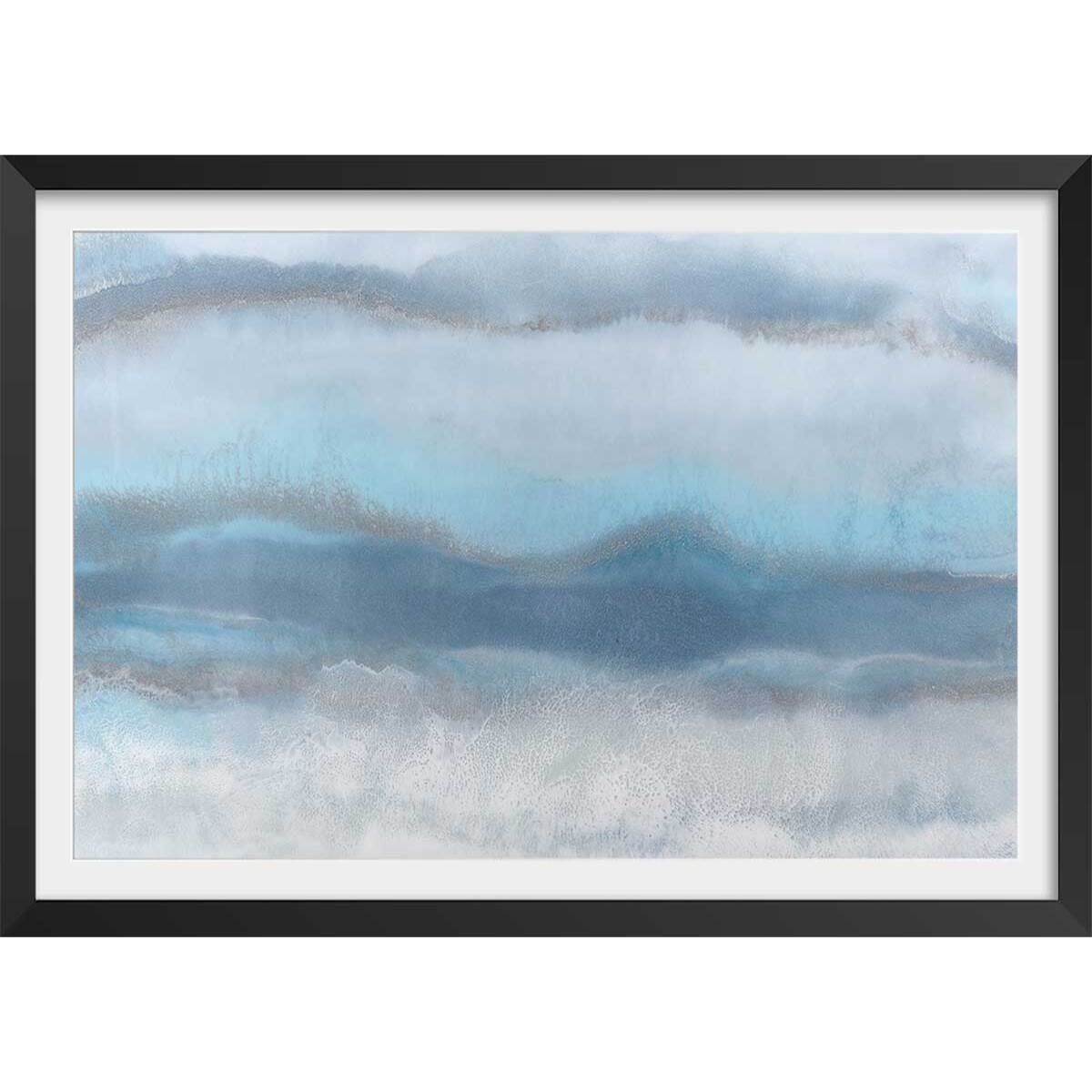 Poster cold moutain Affiche + cadre en bois - Noir