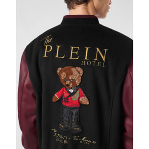 PHILIPP PLEIN Bomber de cuero TEDDY