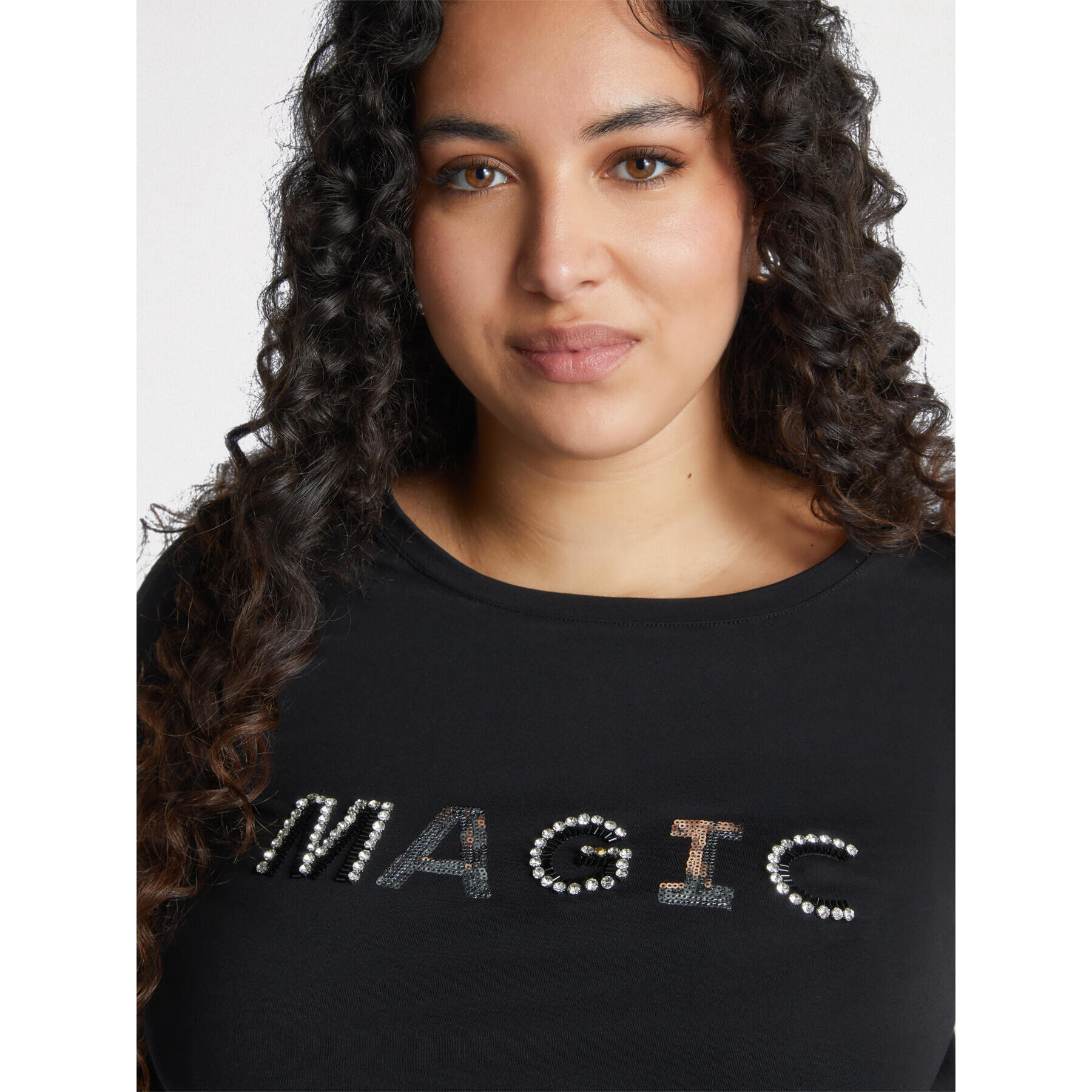 Fiorella Rubino - Camiseta con escritura - Negro