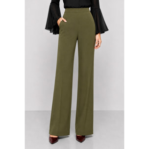 Kocca - Pantaloni sartoriali da donna a vita alta e gamba larga Donna