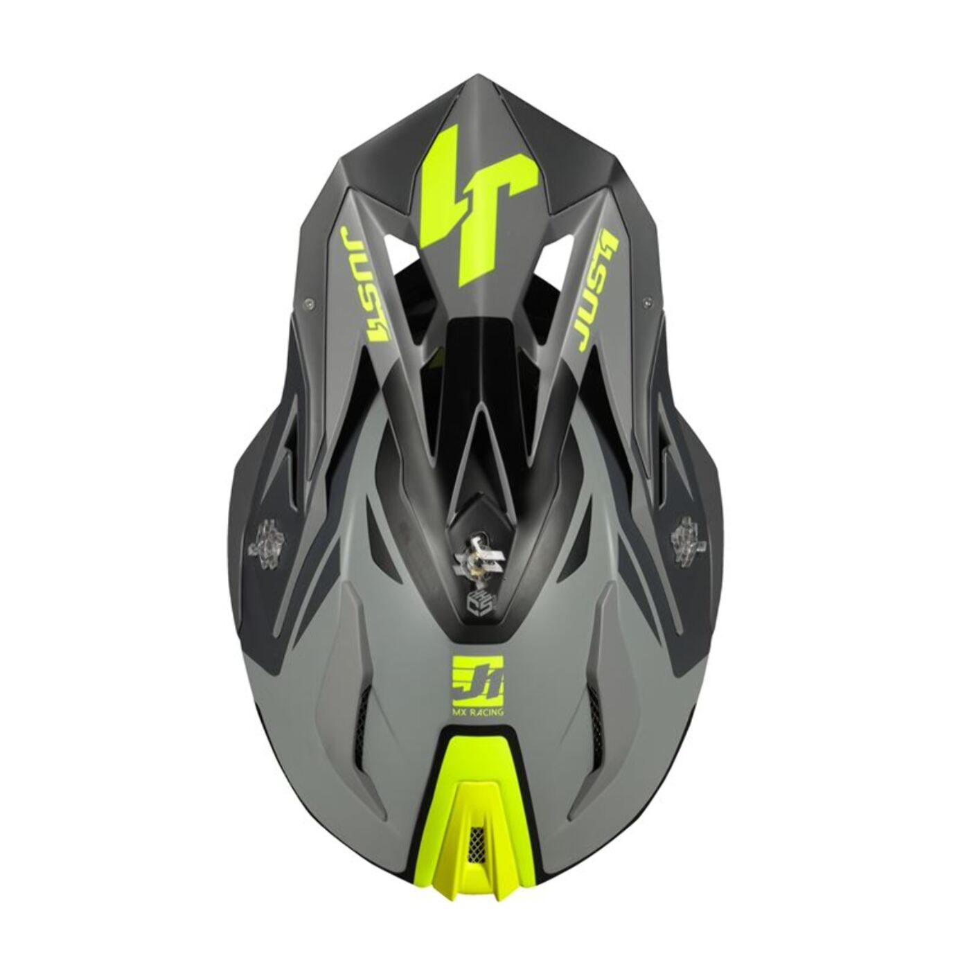 CASCO OFFROAD  J18 PULSAR FLUO YELLOW-GREY-BLACK - Matt  JUST1