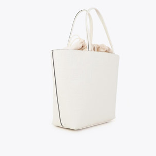 Shopper destrutturata con cuciture monogramma