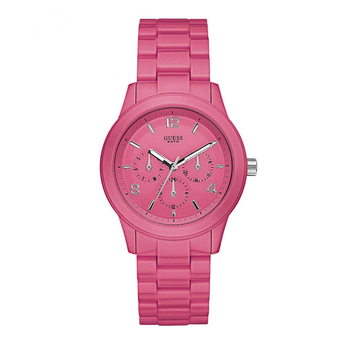 Reloj Guess W11603L4 Mujer Analogico Cuarzo con Correa de Caucho