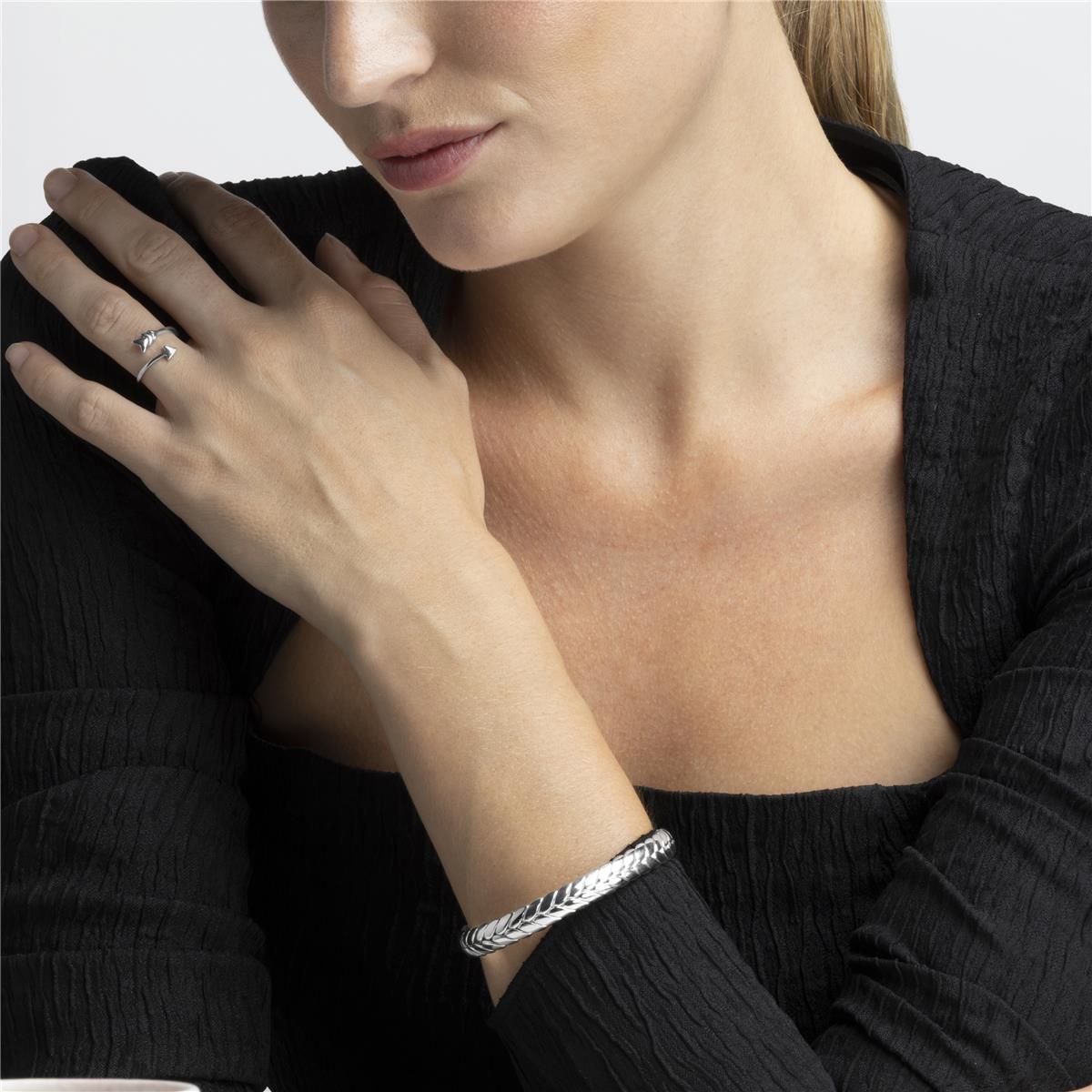 Pulsera Lux by Lux acabado plata