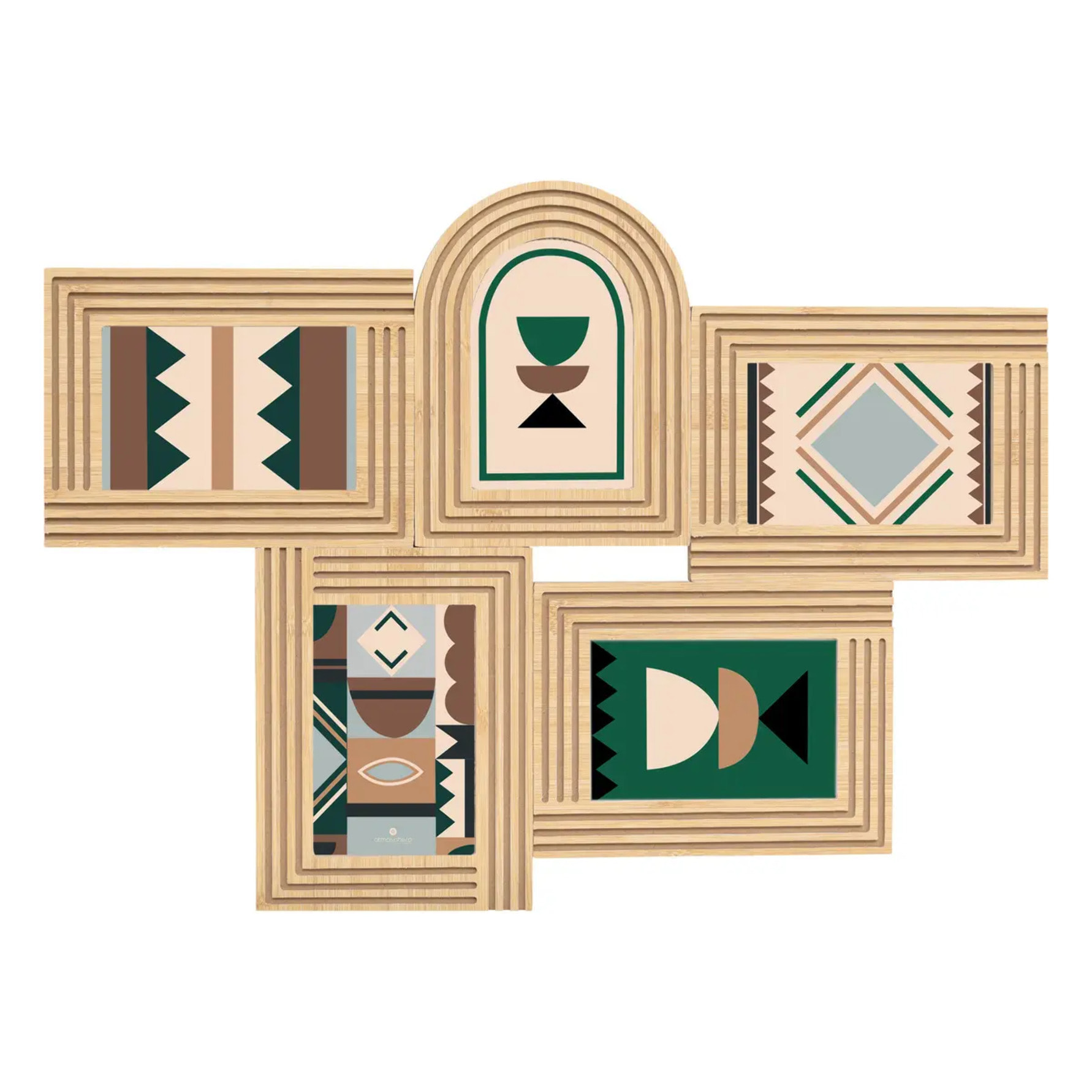 Pêle-mêle "Olivia" bois 5 photos