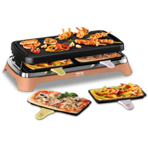 Raclette TEFAL 2 en 1 plancha Food & Co x8 RE651JF0
