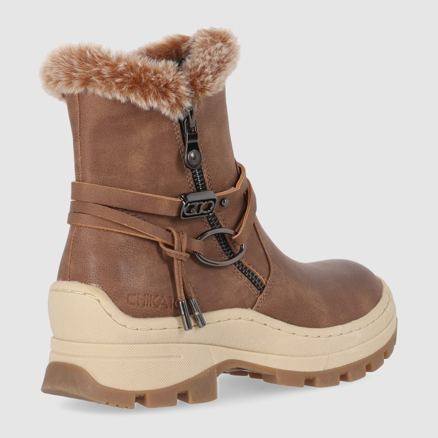 Botines - Marron - Tacón: Bajo
